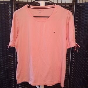 Tommy Hilfiger Puffed Short Sleeve Tee Ribbons